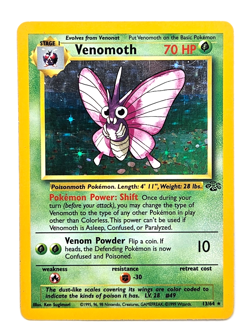 Pokemon TCG: Venomoth 13/64 Jungle Holo MP - Image 1