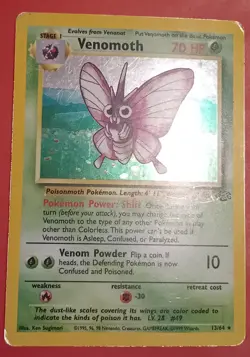 Pokemon TCG Venomoth Jungle 13/64 Holo Unlimited Holo Rare - Image 1