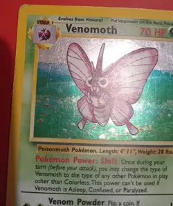 Pokemon TCG Venomoth Jungle 13/64 Holo Unlimited Holo Rare - Image 5