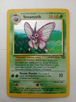 Pokemon TCG Venomoth Jungle 13/64 Holo Unlimited Holo Rare - Image 1