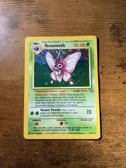 Pokemon TCG Venomoth Jungle 13/64 Holo Unlimited Holo Rare - Image 1