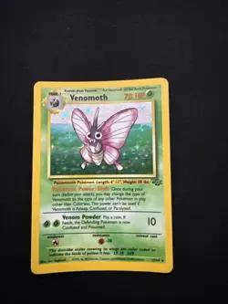 Pokemon TCG Venomoth Holo Rare Card Jungle Series 13/64 - Image 1