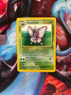 Pokemon TCG Venomoth Holo Rare Card Jungle Series 13/64 - Image 1
