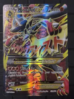 M Lucario-EX 55a/111 Furious Fists Mega Pokemon Card NM - Image 1