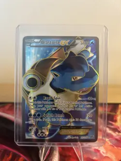 Pokemon TCG Blastoise EX XY Holo Full Art Ultra Rare Card 142/146 - Image 1