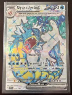 Gyarados ex 225/198 Tera Full Art Secret Rare Pokemon Card Scarlet & Violet NM/M - Image 1