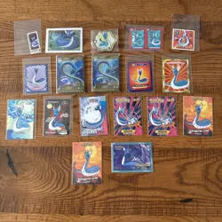 Dragonair Mixed Lot Of Cards, Stickers, Polaroids, Magnets And Fan Art Pokemon - Image 1