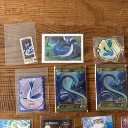 Dragonair Mixed Lot Of Cards, Stickers, Polaroids, Magnets And Fan Art Pokemon - Image 2