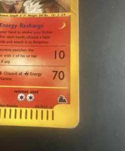 Pokemon Card-Arcanine-Skyridge-Holo-H2/H32-Rare-ENG-PL - Image 5