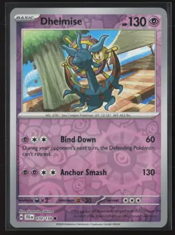 Dhelmise Common SV09: Journey Together 070/159 NM Pokemon Card Reverse Holo - Image 1