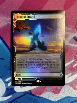 MTG Flooded Strand Foil Zendikar Rising Expeditions LP - Image 1