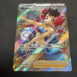 Pokemon TCG Phoebe Full Art Trainer Battle Styles 161/163 NM/Mint - Image 1