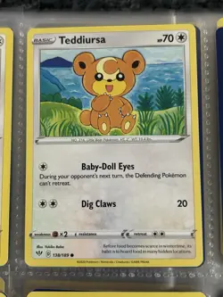 Pokemon TCG Ursaring & Teddiursa Lot Of 4 Cards All Near Mint - Image 3