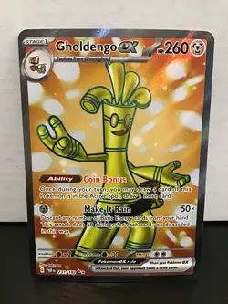 Gholdengo ex 231/182 Pokemon Paradox Rift Full Art Ultra Rare Holo - Image 1