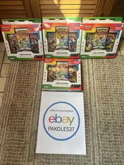 Pokemon First Partner Illustration Collection Series 1 Lot Of 4 TCG Cards - Image 1