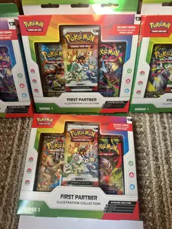 Pokemon First Partner Illustration Collection Series 1 Lot Of 4 TCG Cards - Image 3