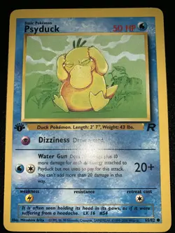 Psyduck 65/82 1st Edition Team Rocket Pokemon Card - Image 1