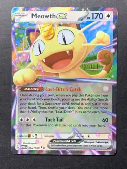 Meowth ex 062/088 Perfect Order Double Rare Holo Pokemon - Image 1