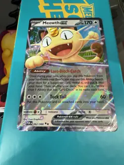 Meowth ex 062/088 Pokemon Double Rare Perfect Order Near Mint - Image 1