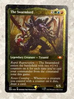 The Swarmlord (Foil Etched) 321 M - Thick Stock MTG Warhammer NM X1 - Image 1