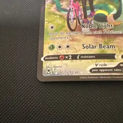 Pokemon Serperior V TG13/TG30 Silver Tempest Trainer Gallery Full Art Ultra Rar… - Image 2