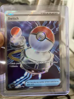 Switch (Item) Ultra Rare 123/94, Phantasmal Flames, Full Art Holo, Pokemon TCG - Image 1