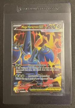 Mega Heracross ex Ultra Rare 108/094 Phantasmal Flames Full Art Holo Pokemon TCG - Image 3