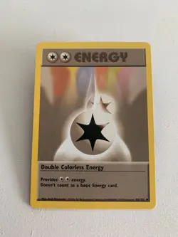 POKEMON DOUBLE COLOURLESS ENERGY, 96/102 BASE SET 1999 WOTC. - Image 1