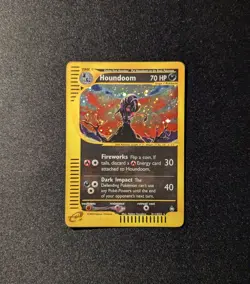 Pokemon AQUAPOLIS - #H11/H32 Houndoom - Holo - ENG - Moderately Played - Image 3