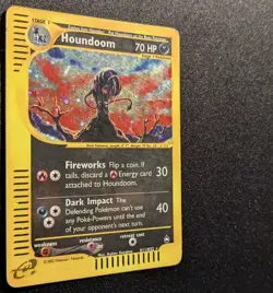 Pokemon AQUAPOLIS - #H11/H32 Houndoom - Holo - ENG - Moderately Played - Image 5