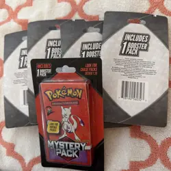 Lot Of 5 NEW SEALED 2025 Pokemon Mystery Pack Mewtwo Possible Vintage Chase Pack - Image 2