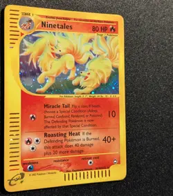 Pokemon AQUAPOLIS - #H19/H32 Ninetales - Holo - ENG - Moderately/Lightly Played - Image 5