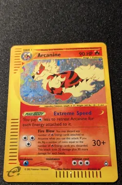 Pokemon AQUAPOLIS - #H2/H32 Arcanine - Holo - ENG - Moderately Played - Image 4