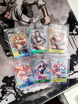 One Piece JPN Mini Tins Vol. 2 Complete set promos P-111, P-112, P-113 sealed - Image 1