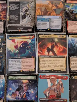 Final Fantasy Mtg Mythic & Rare Lot (25) Vivi, Cloud, Vaan Earth Crystal Regular - Image 2