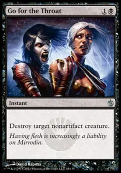 Go for the Throat - Medium Play MTG Mirrodin Besieged - Image 1