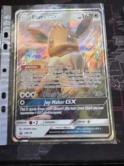 Eevee GX SM176 Sun & Moon Ultra Rare Holo Promo Pokemon Card jumbo - Image 1