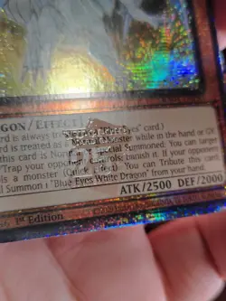 Dragon Spirit of White Quarter Century Secret Rare Card RA04-EN265 NM - Image 4