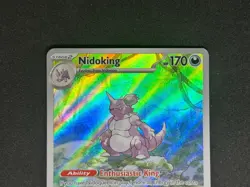 Pokemon Nidoking TCG Holo Illustration Rare Card 174/165 Scarlet & Violet-151 - Image 3