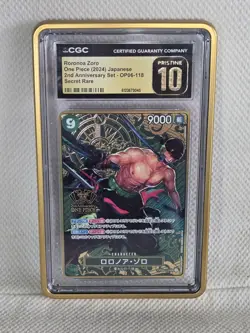 Zoro OP06-118 SEC ONE PIECE Card Game 2nd ANNIVERSARY Japanese - PRISTINE 10 - Image 3