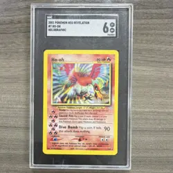 Pokemon Neo Revelation Ho-oh #7 Holo Rare SGC 6 English Vintage Card - Image 1