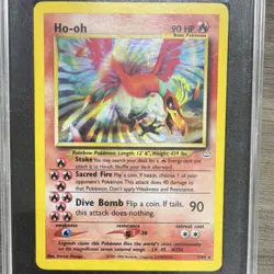 Pokemon Neo Revelation Ho-oh #7 Holo Rare SGC 6 English Vintage Card - Image 3
