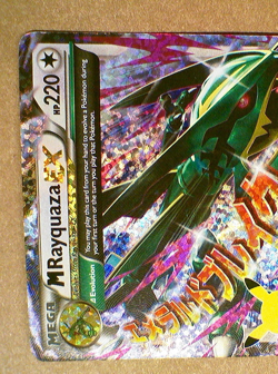 Pokemon M Rayquaza EX 76/108 Roaring Skies Holo Ultra Rare Mega Evolution Card - Image 2