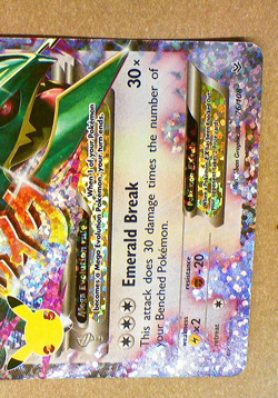Pokemon M Rayquaza EX 76/108 Roaring Skies Holo Ultra Rare Mega Evolution Card - Image 3