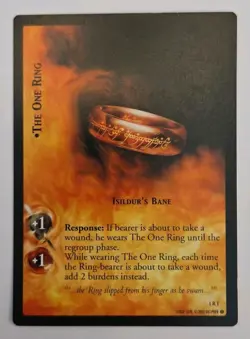 The One Ring 1R1 - Lord of the Rings TCG Fellowship Rare LOTR Card - Image 1