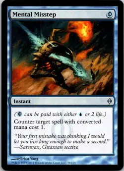 MTG Magic The Gathering Mental Misstep New Phyrexia Played See Scan B - Image 1