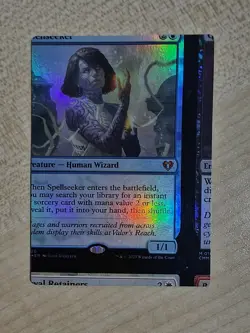 MTG Misprint Spellseeker NFC Foil Commander Legends - Image 1