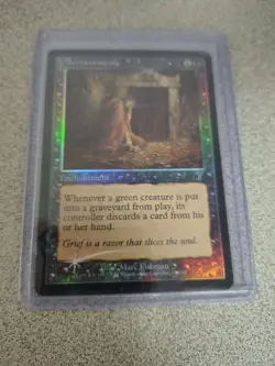 vintage magic the gathering Bereavement Foil 7th ed. uncommon nm - Image 1
