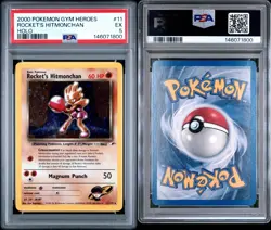 2000 Pokemon Gym Hero's - Rocket's Hitmonchan 11/132 - Holo - PSA Graded: 5 - Image 3
