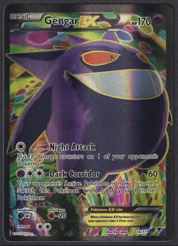 Pokemon Gengar EX 114/119 Full Art XY Phantom Forces - Image 1